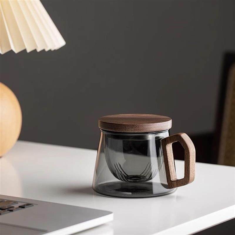 茶杯茶水分离过滤泡茶杯玻璃日式高档男个人专用茶道杯办公室水杯