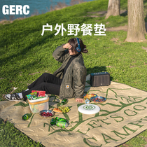 GERC Few Guests Camping Picnic Mat Waterproof Portable Spring Excursions Outdoor anti-damp cushion Foldable picnic cloth