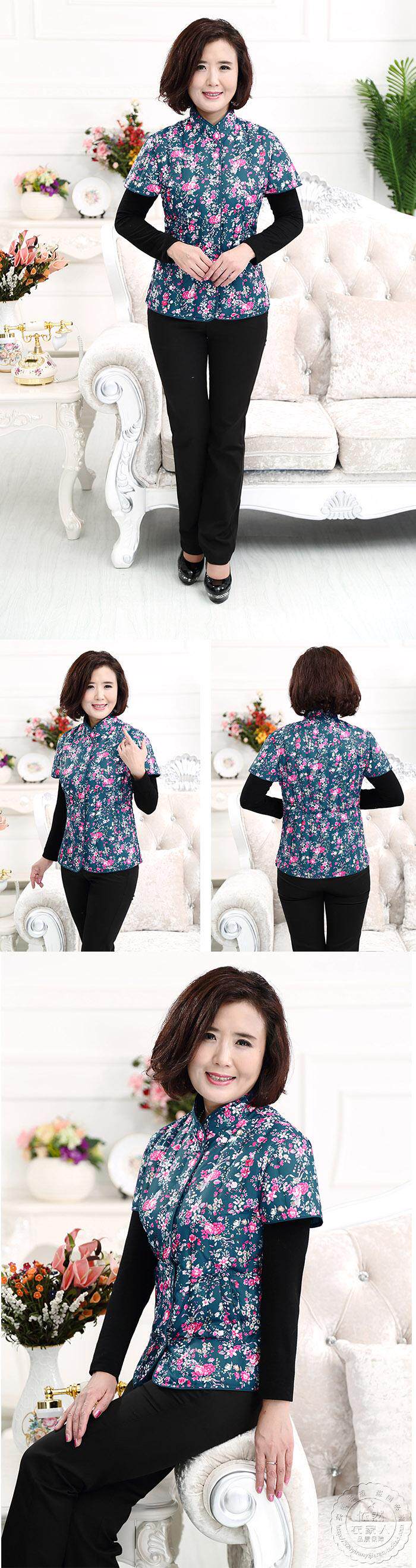 Демисезонный бархатный жилет с пухом, для среднего возраста, короткий рукав, большой размер 