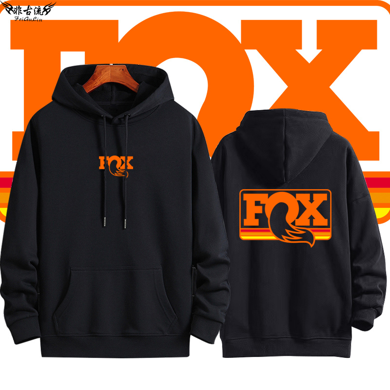 Fox Off-Road Motorcycle Mountain Bike Cycling Loose Hooded Sweatshirt Men's and Women's Clothing Sports Casual Jacket