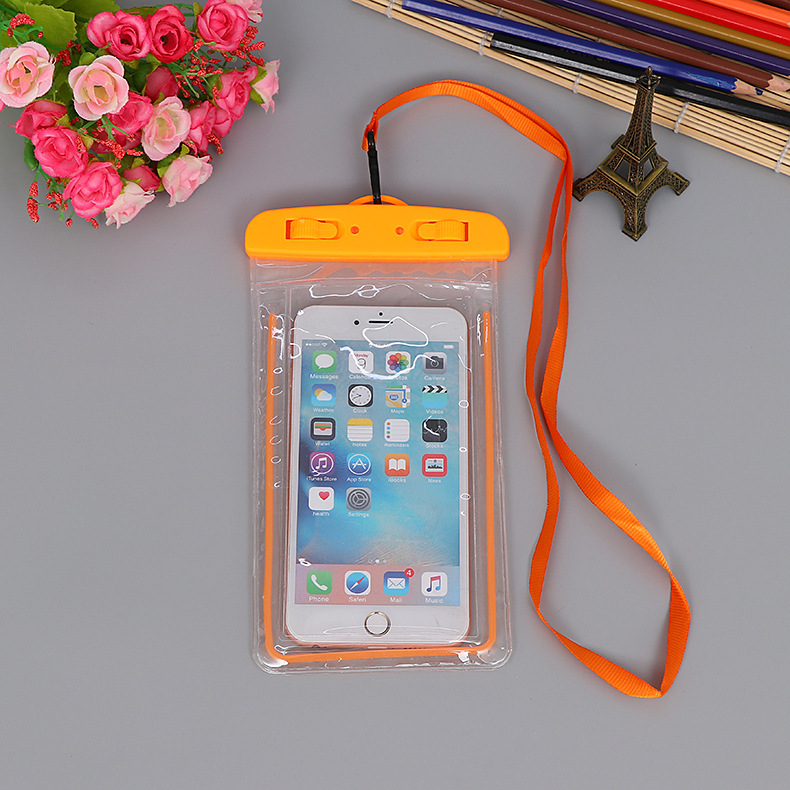 Bơi túi điện thoại di động lặn lớp điện thoại di động túi chống thấm nước không thấm nước kính bơi