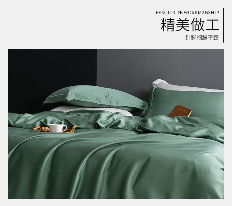 Màu đơn sắc 60 tấm lụa hai mặt mềm mại bao gồm vỏ gối đơn mảnh kit mùa hè đơn giản giường ngủ màu nude - Khăn trải giường ga trải giường 1m2