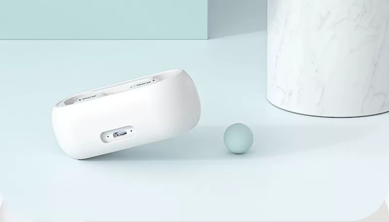 [Phụ kiện] QCY T1C silicone mềm vỏ bảo vệ tai nghe bluetooth không dây thể thao đơn giản chống rơi chống va đập - Phụ kiện MP3 / MP4