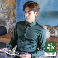 Бамбуковое волокно темно -зеленое/эластичность ясна