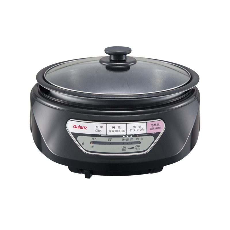 Glans CFK-120AG multi-purpose shabu-shabu frying stewing electric hot pot 3 4L large capacity pot body separation hot pot