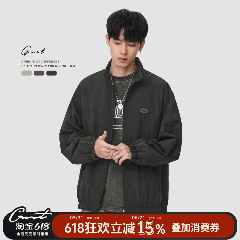 Gwit American Retro Soft Shell Outdoor Sports Jacket Spring & Fall Short Casual Top Workwear Jacket for Men Gwit American Retro Soft Shell Outdoor Sports Jacket Spring & Fall Short Casual Top Workwear Jacket for Men
