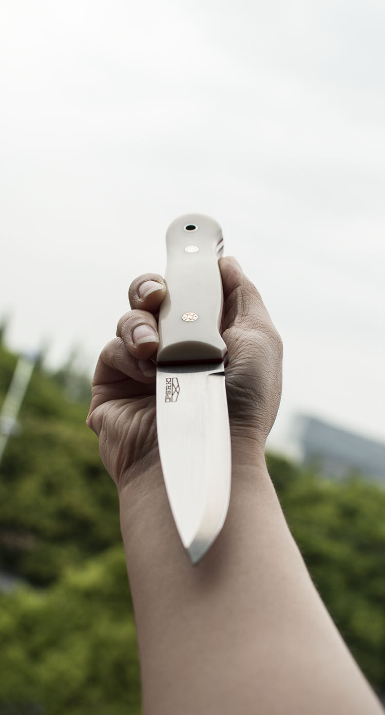 Baiyong PSRK на открытом воздухе инструмент новый гром жировой импорт нержавеющей стали 14C28N прямой нож высокая твердость Кожаная оболочка к          