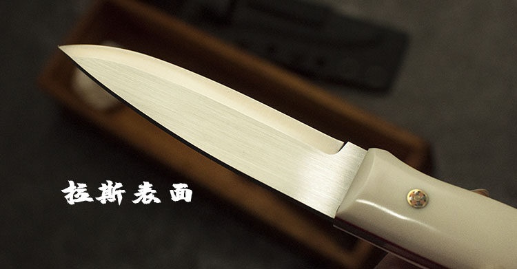 Baiyong PSRK на открытом воздухе инструмент новый гром жировой импорт нержавеющей стали 14C28N прямой нож высокая твердость Кожаная оболочка к          