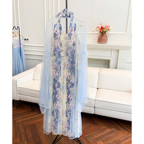 2022 Summer New products Breasted Hanfu Dress Cape dress with two sets of women New Chinese style Tour Garden Clothing Hanfu Gown