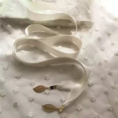 New simple all-match ribbon belt Women's dress waist rope autumn and winter shirt collar accessories bow