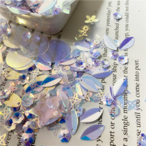 Mix gold light hand slit bright sheet DIY ornament accessories with hole loose bead sheet wedding dresses Decorative Accessories