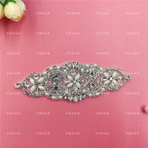 Hand-stitched Pearl Rhinestone decals wedding dress decoration DIY handmade bridal accessories performance clothing accessories materials