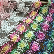 Exquisite organza embroidery lace clothing accessories DIY handmade decoration dance clothing applique clothing accessories