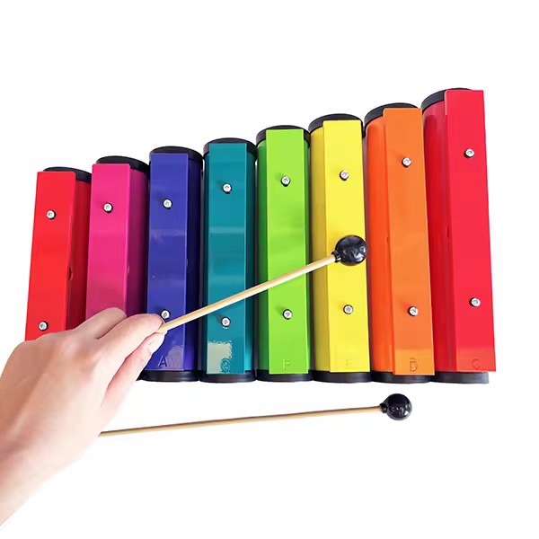 Taiwan Imported Orff Musical Instruments, Eight-Tone Piano, Children's Musical Instrument, Rainbow Piano, Sound Tube, Sound Brick, Professional Performance