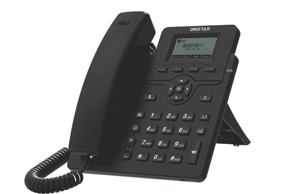 Телефон IP E302 Fanvil DINSTAR C60S/F52 сетевой SIP телефон с PoE