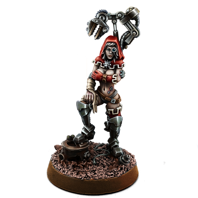 Wargame Exclusive Mechanical gods teach TECH PRIEST WITH SERVO-ARM MK-VII