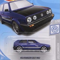 Hot Wheel hotwheels Alloy Car Model Track 9H 9J 68 Golf MK2 Blue