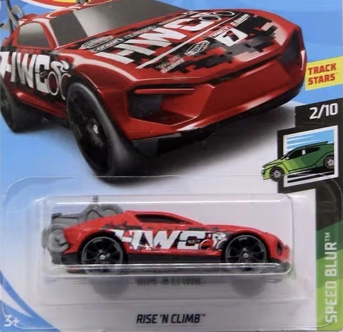 Wind Fire Wheel Hotwheels Alloy Car Mold Track 9G 9F 132 Upward Climb Red