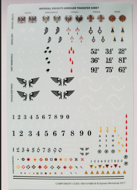 Combat Hammer 40k Water Patch Stickers GW Mechanical God Teach Knight Waiter