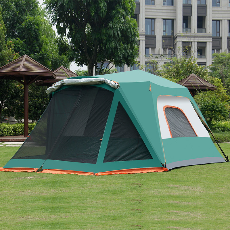 Tent Outdoor 3-4 people 5-6 full automatic speed opening folds fold thickened rain-proof Oxford cloth Double Field camping tent