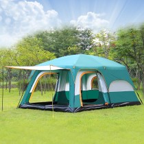 New two-bedroom one-Hall tent outdoor camping 6 people 8 people 10 people 12 people two rooms one hall many people