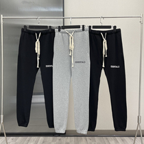 ESSETIALS double line high street loose casual pants bunches drawstring sweatpants FEAR OF GOD trend trousers