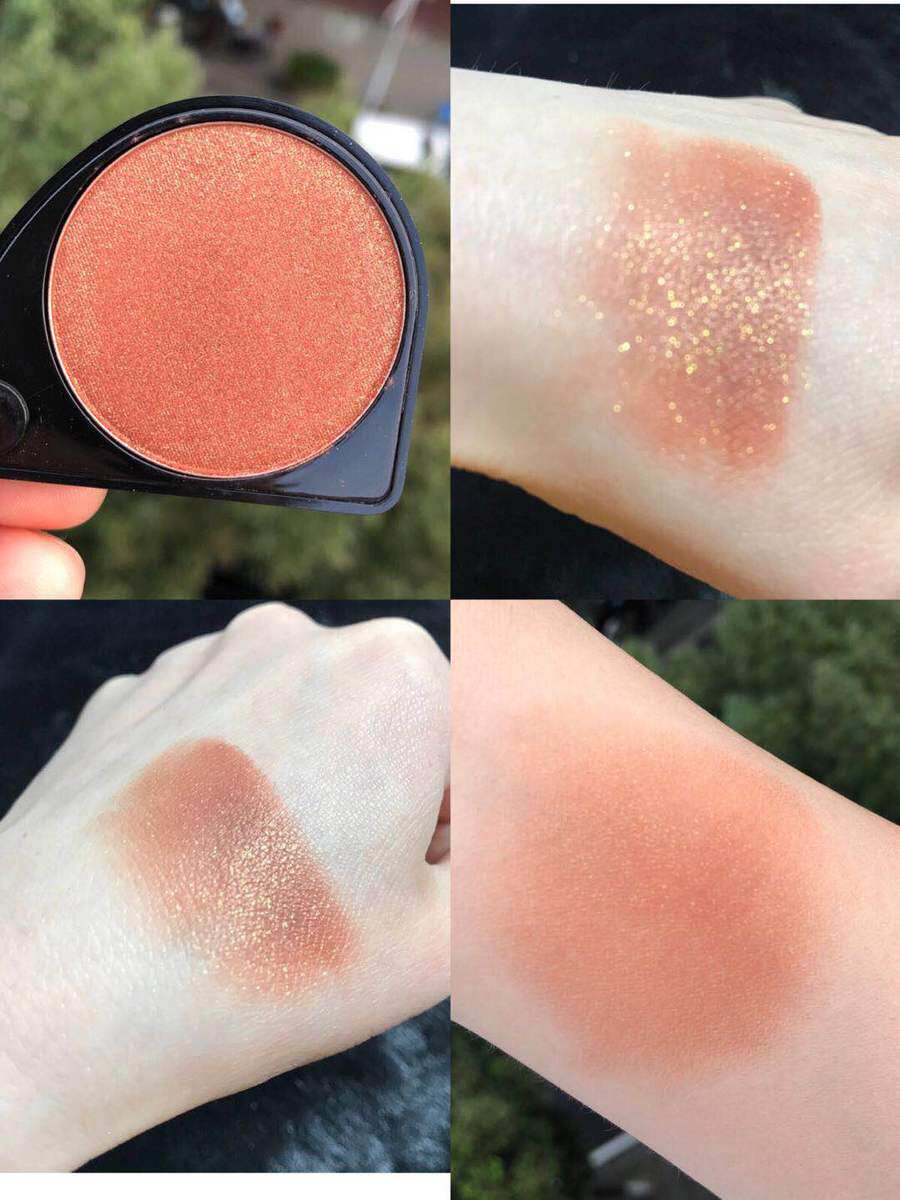 Poland~vipera cosmetics Eyeshadow Monochrome eyeshadow CV16 orange brown gold glitter versatile color rendering