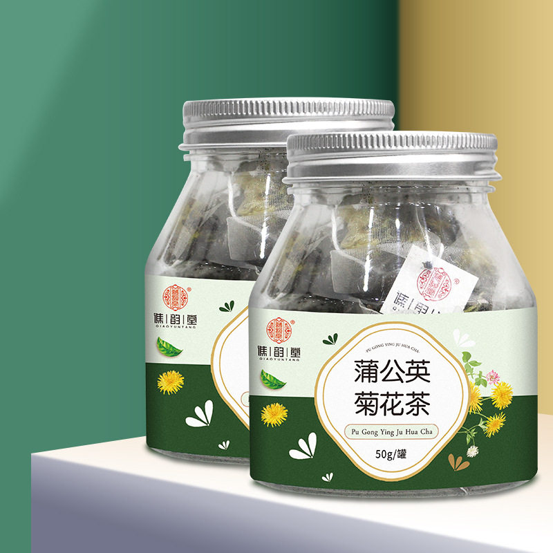 Dandeli Chrysanthemum tea 50g triangle tea gold and silver daisy tea health tea canned