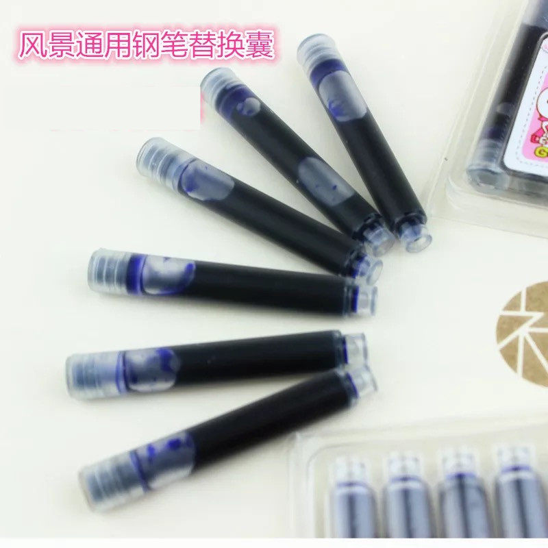 Scenery changing bag primary school students pen ink bag primary school student pen with ink bag can be wiped universal ink bag blue super value