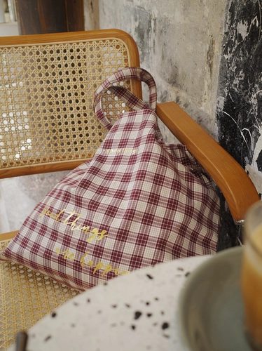 Не оставайся без него [хорошие вещи счастливы] Чистое хлопковое мешок для сумки для плеча холст.