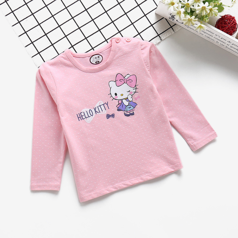 Handsome Deer Spring Autumn Winter Girl Child Leka Cotton Underwear Blouse Hooded Sweatshirt Sleeping Clothes Single Piece of autumn clothes 90-170