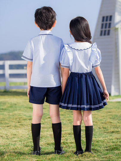 Primary School Uniforms, Summer British College Style, Kindergarten Uniforms, Summer Clothes, Graduation Photos, Class Uniforms, Children's Day Performance Clothes