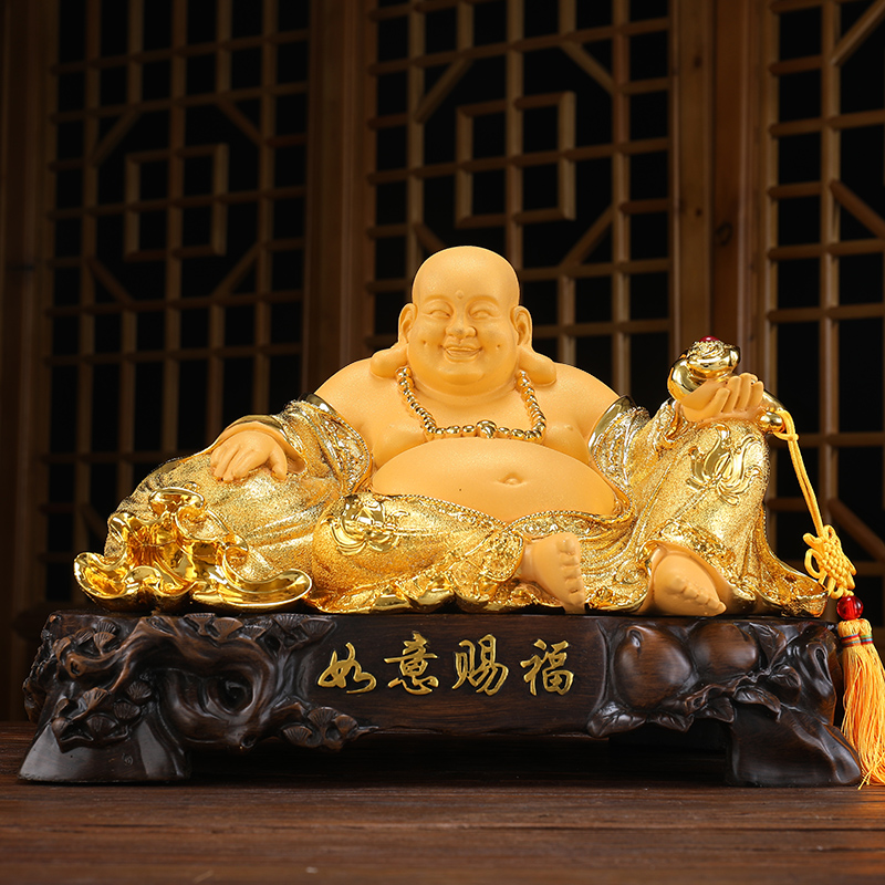 Merchant Miller Big Stomach Buddha statue pieces of crafts parlour Xuanka tea table household shop for gifts
