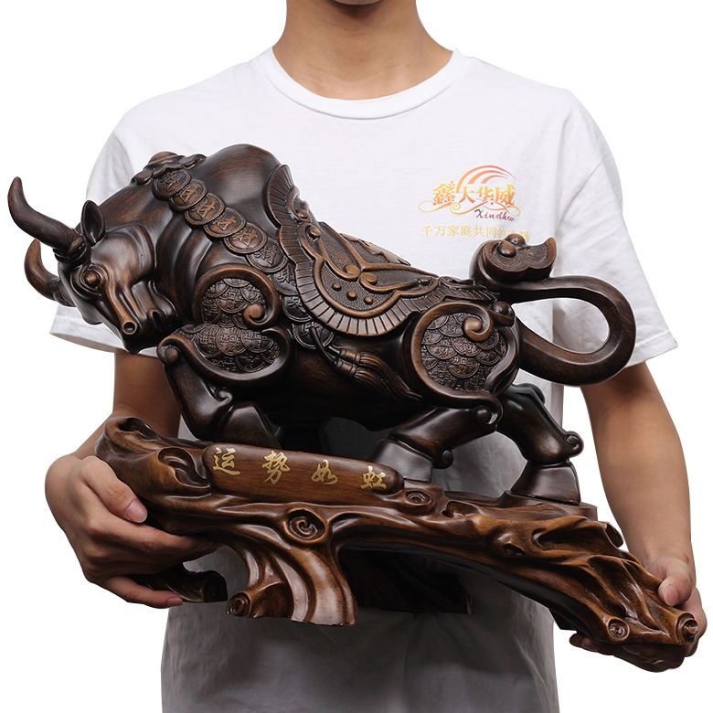 Cow Figurine for Attracting Wealth, High-End Office Boss Desk Resin Decorative Craft, a Powerful Symbol of Prosperity, Company Opening Gift Cow Figurine for Attracting Wealth, High-End Office Boss Desk Resin Decorative Craft, a Powerful Symbol of Prosperity, Company Opening Gift
