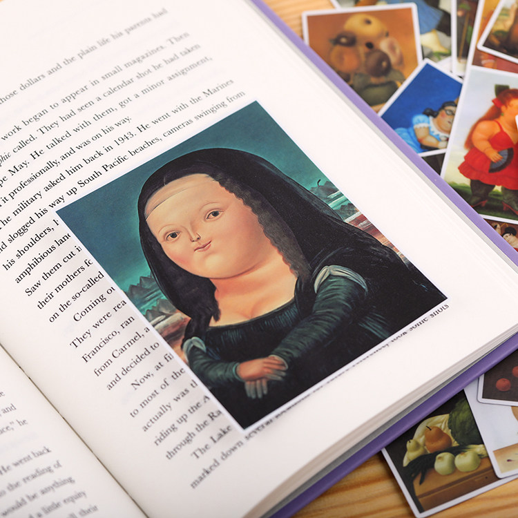 Ming Blue home account vintage stickers in wind decoration materials European and American wind retro art series 41