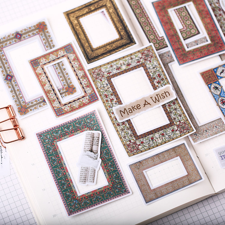 Deposit Account Decoration Stickers Mobile phone diy Photo Tools Material Retro Photo Frame