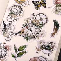 TN Hands Tent Homemade Stickers Pack Ins Translucent and Paper Handbooks Hand ledger material Decorative Tools Old Town Flowers