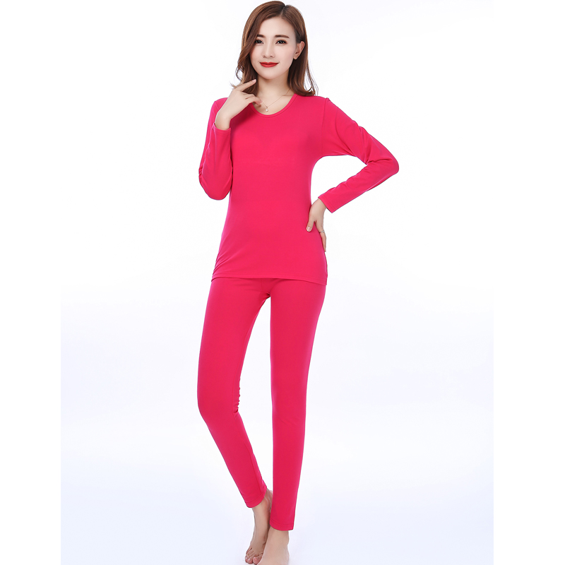 Womens bông quần lycra mùa thu thiết lập cơ sở đồ lót đáy áo lót lớn phù hợp với mỏng màu đỏ.