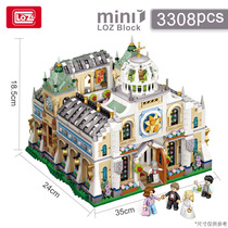 LOZ Li Wise Small Grain Building Block Assembly Wedding Church Building Model Pendulum to send girlfriend