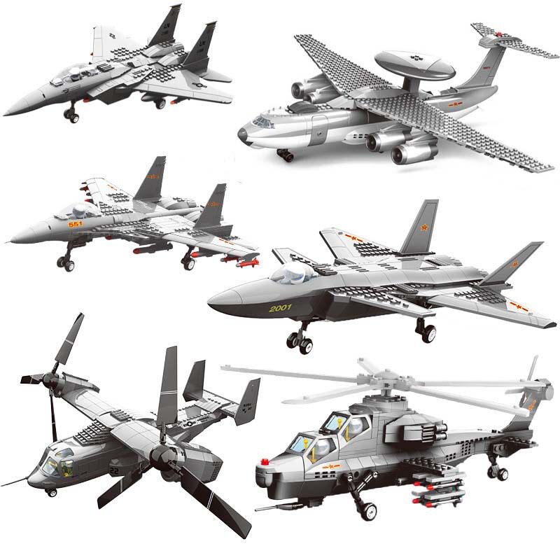 ten thousand G Military F15 Annihilation of 20 Combat Aircraft carrierborne Wueru 10 Model Puzzle Collage-assembled toy building blocks