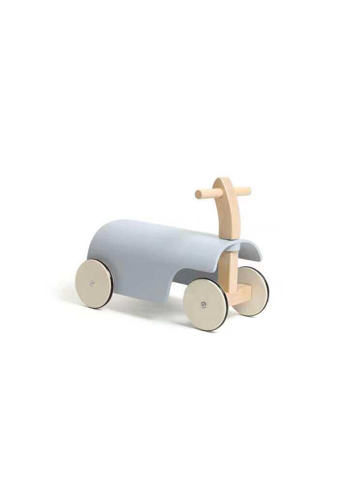 ins children solid wood slide wagon baby solid wood trolley baby carrier walkway car balance car photographic prop car swing piece