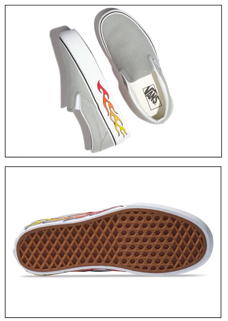 Giày Vans chính hãng của Mỹ và giày nữ FLAME SK8-HI OLD SK School SLIP trên giày thông thường shop giày sneaker
