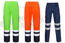 Construction engineering site clothing reflective strip work pants mens petroleum coal mine warning safety work pants long pants