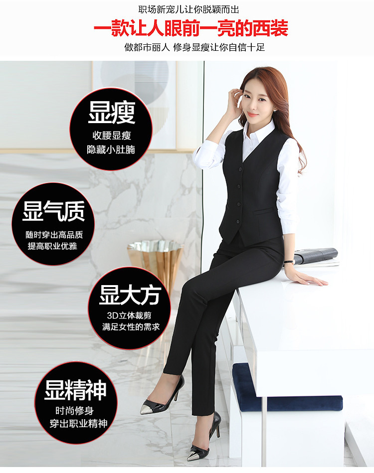 Quần áo bảo hộ lao động mới vest nữ chuyên nghiệp phù hợp với phần ngắn Công cụ mỏng mùa thu và mùa đông vest vest vest áo ấm