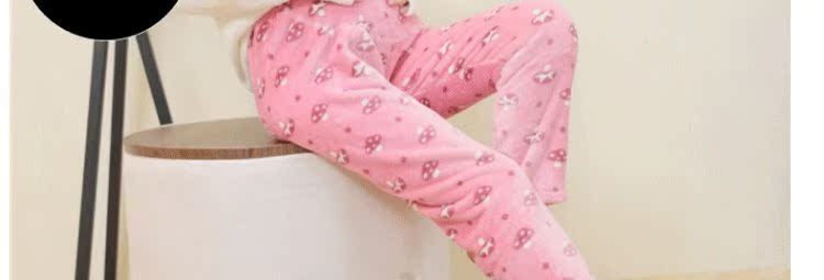 Mùa thu và mùa đông san hô nhung quần bà bầu dày cộng với nhung bà mẹ cao eo có thể điều chỉnh nâng bụng flannel nhà quần đồ lót nam