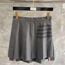 ThomBrowne spring and summer classic TB skirt irregular high waist girl slim A- line dress slim slim Joker skirt