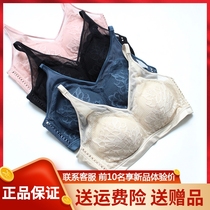 Fragrant Moon Ming Mei Chun Xia Bo Sexy Lace Fine Shoulder Strap without steel ring Wenbra Silk Latex Underwear 62218