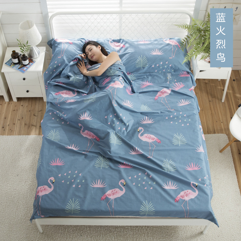 Túi du lịch bẩn Túi xách tay trong nhà đôi khách sạn du lịch khách sạn chống bẩn chăn bông đơn giản túi ngủ madfox