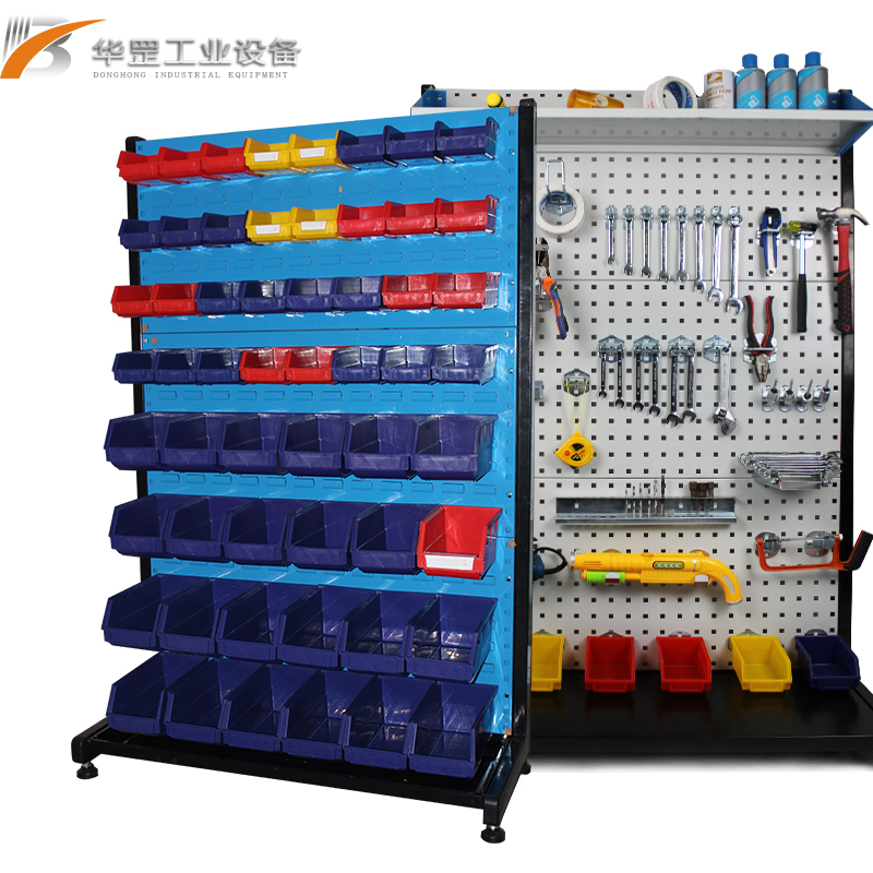 Mobile tool frame single double-sided hardware multi-functional display material shelf fixed hole shutter hole hole wall