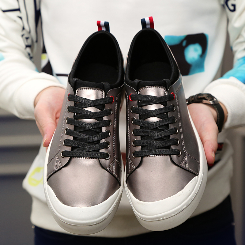 Korean version of the British trend board shoes autumn and winter personality low-top trendy shoes youth mid-tube men's shoes student sports casual shoes